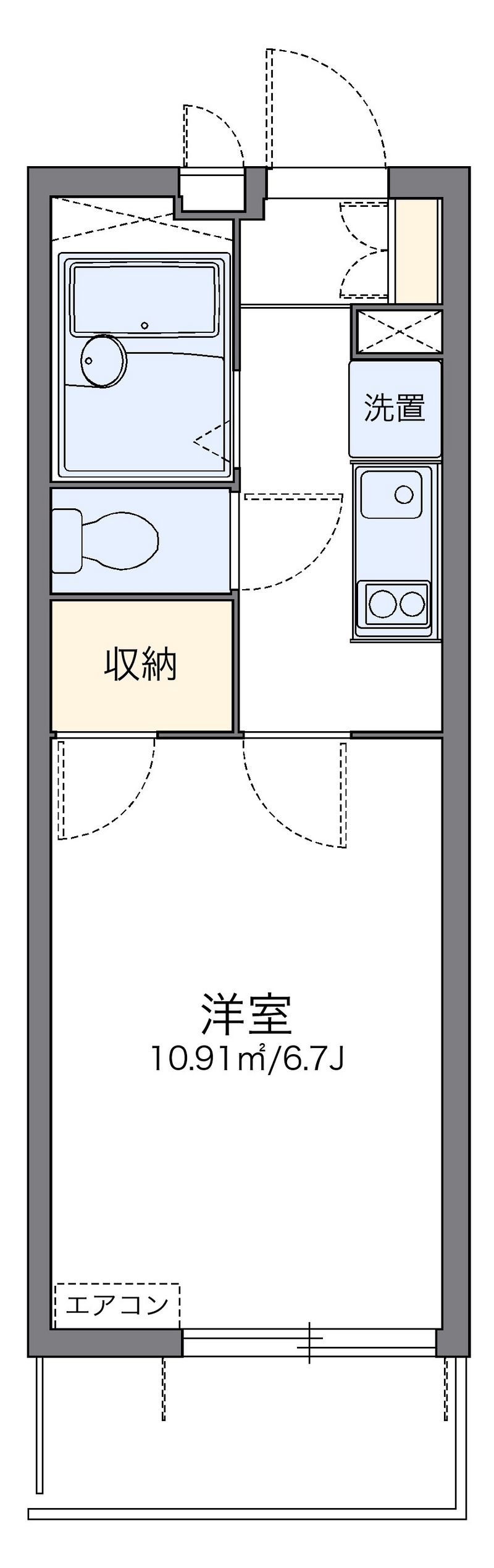 レオパレスタンポポ 間取図