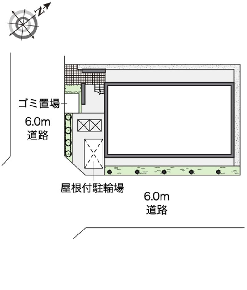レオパレスサウス　ストリート 配置図