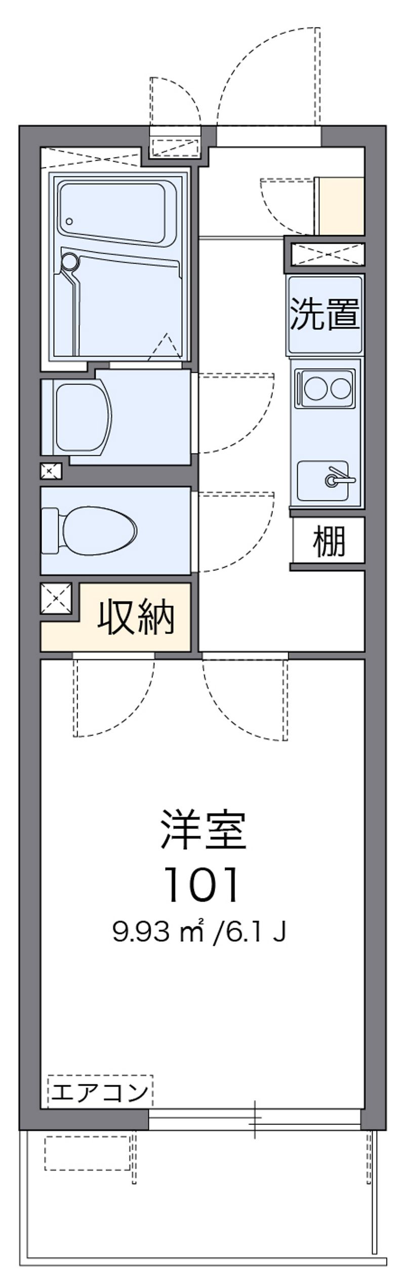 クレイノ与野本町 間取図