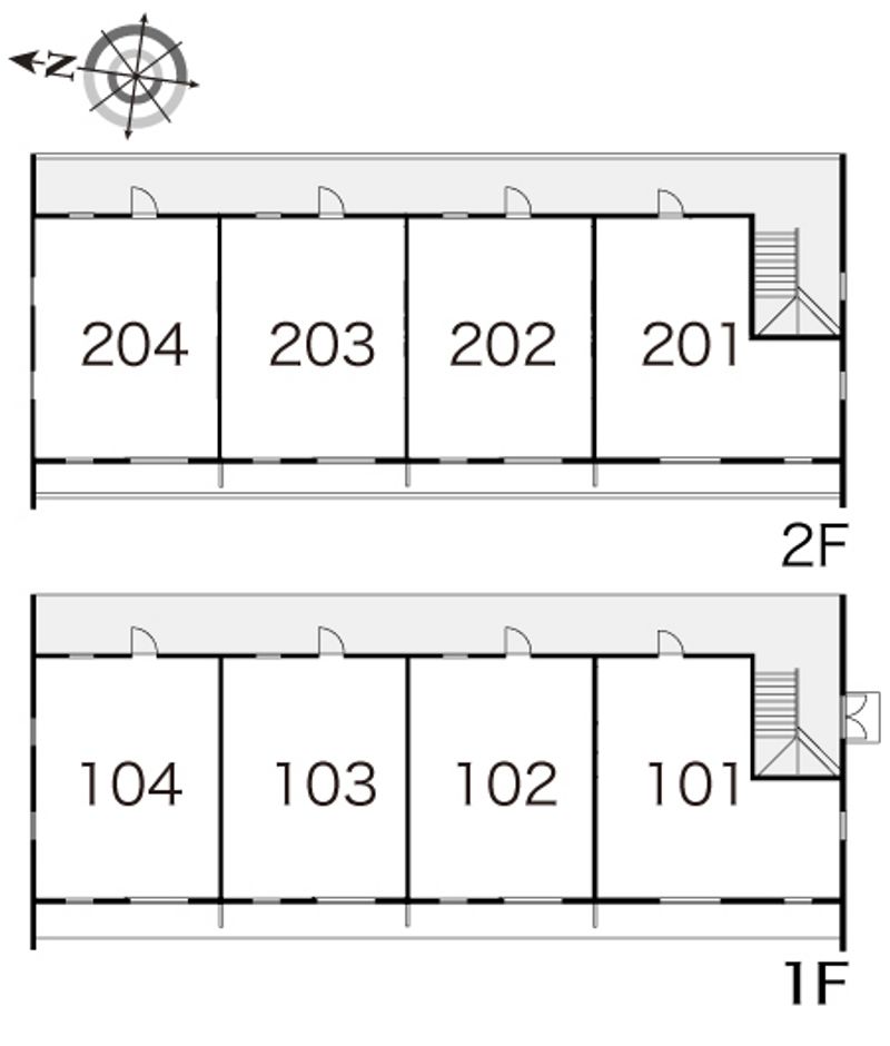 レオパレスみやま 間取配置図