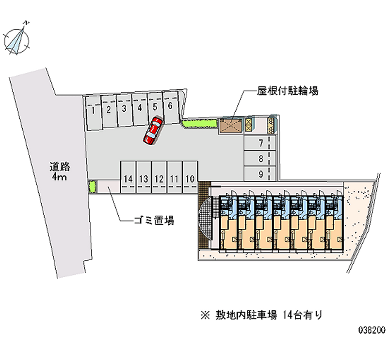 レオパレスユー 月極駐車場