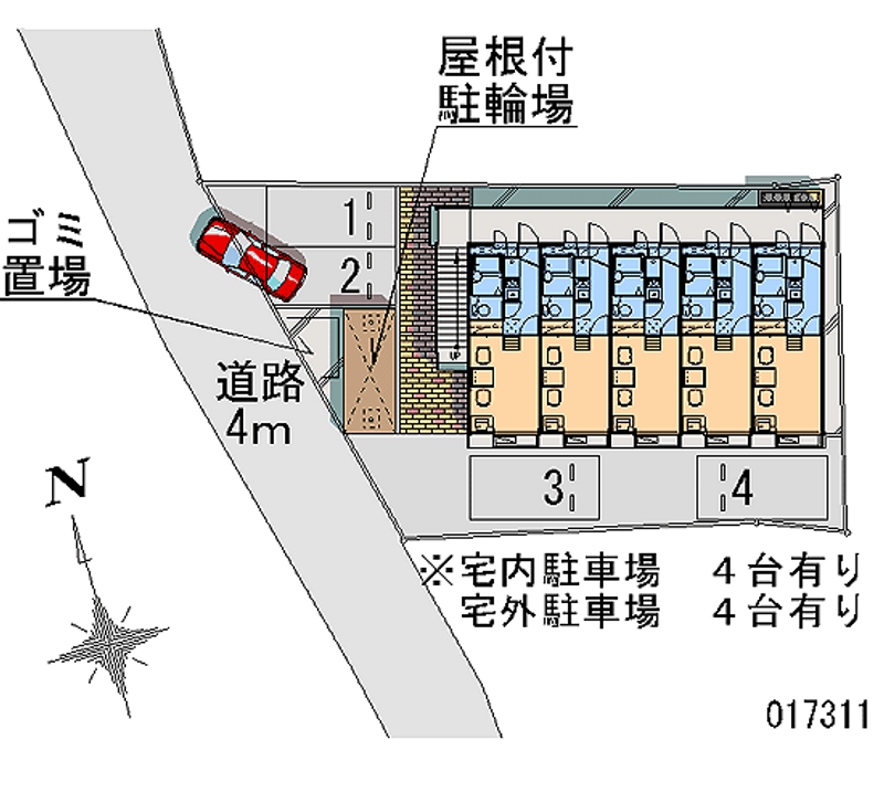 レオパレスライフバリュー和白 月極駐車場