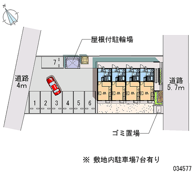 レオパレスステラミラ 月極駐車場