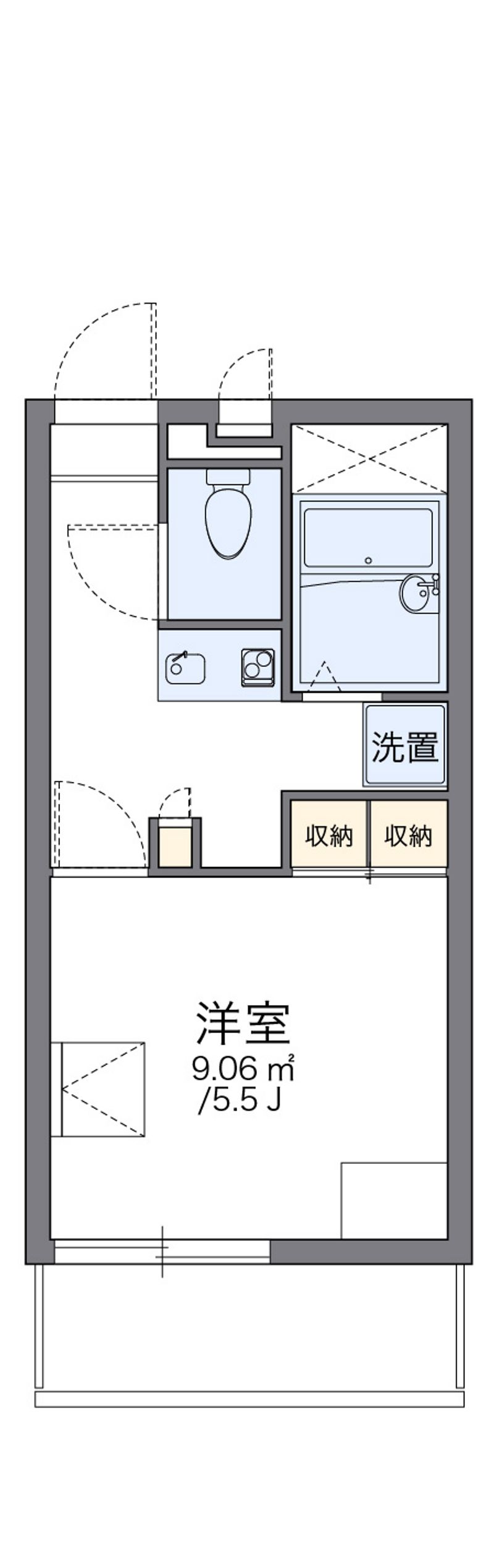 レオパレスブルーフォート 間取図