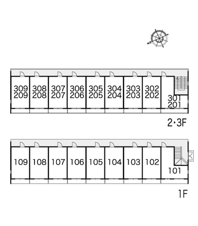 レオパレスＷＩＴＨ−Ａ 間取配置図