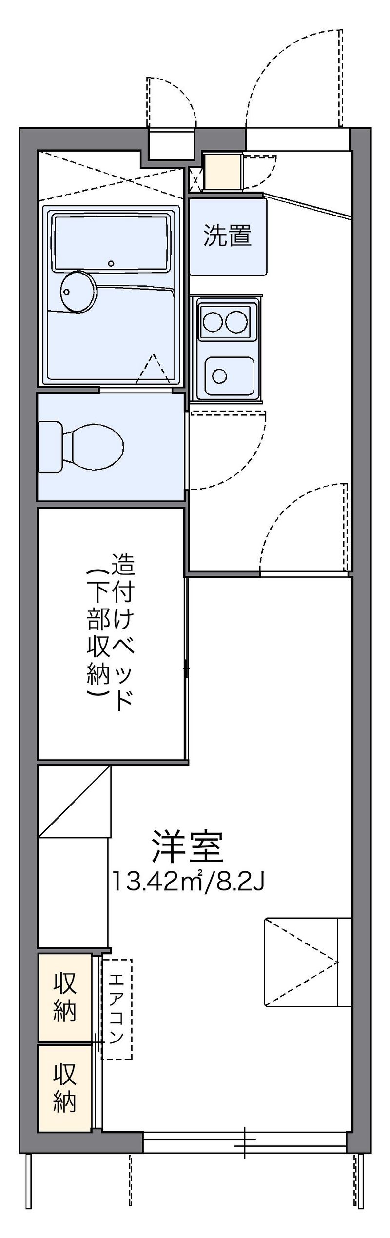 レオパレスエクセルパートⅦ 間取り