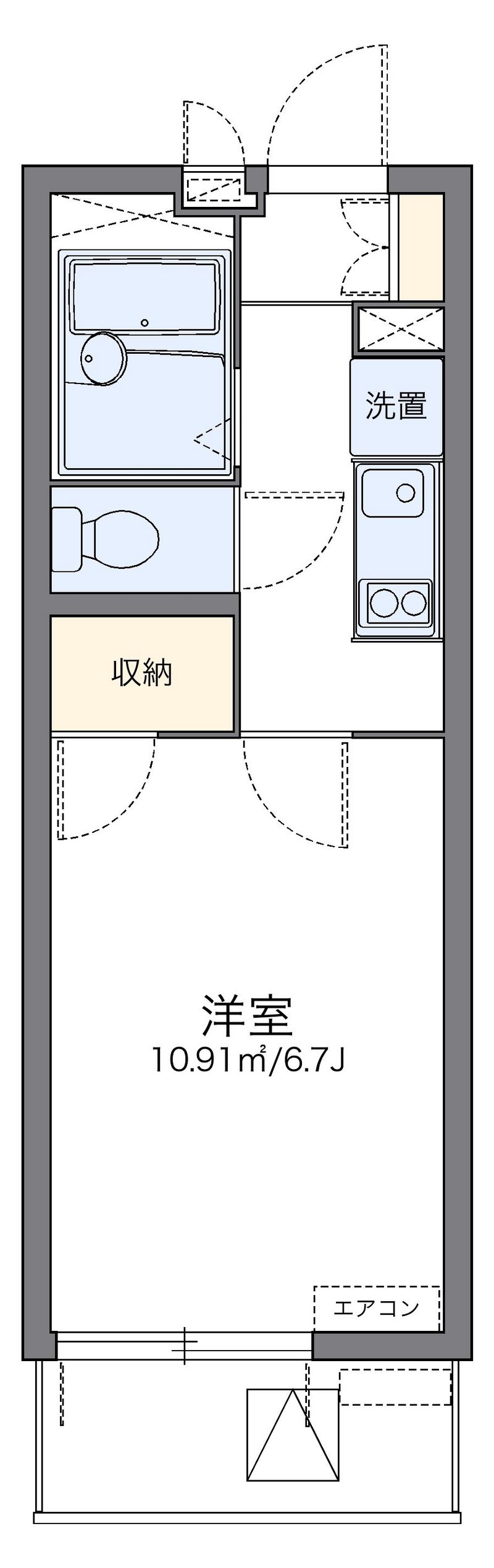 レオパレスヴァンルミエール 間取図