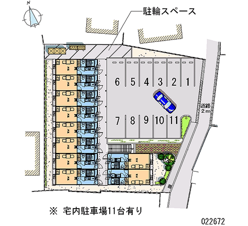 22672月租停車場