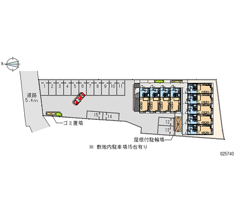 レオパレスカーサ植野 月極駐車場