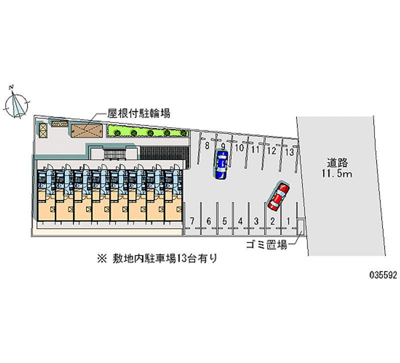 レオパレスＣｏｍｏ小山 月極駐車場