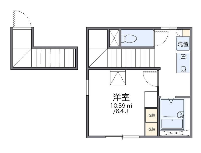 レオパレスなかむら 間取図