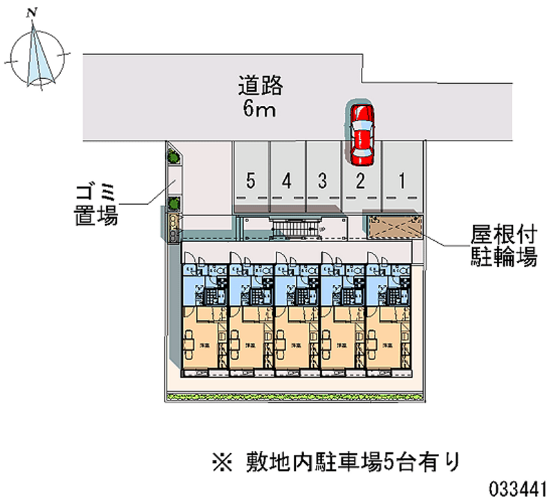 レオパレスカヤハシダイ 月極駐車場