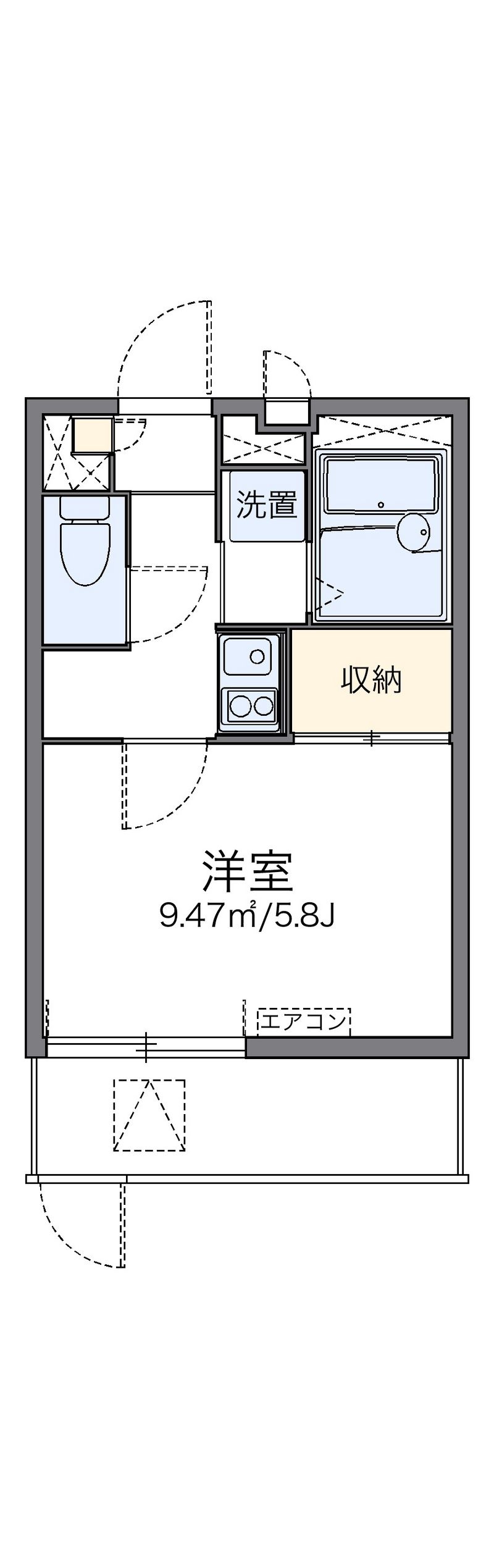 leopalace Oakcourt Nagahashi Floor plan