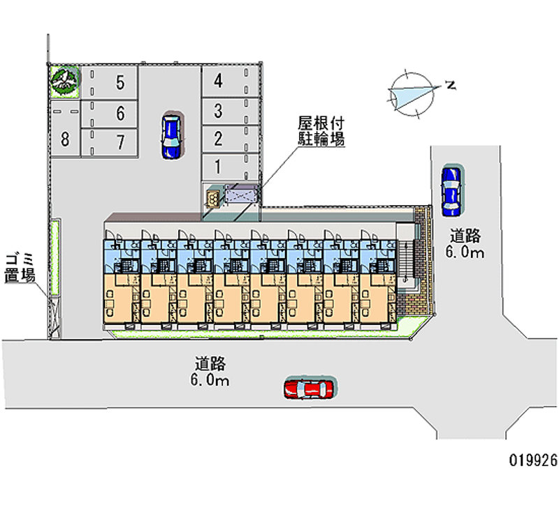 レオパレスフロンティア 区画図
