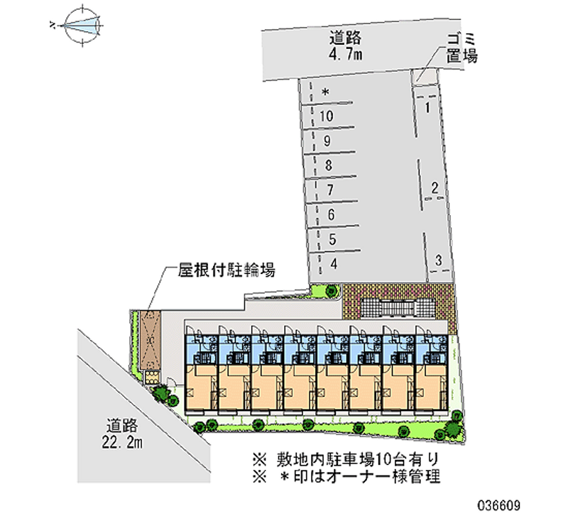 レオパレス外環富田林Ⅱ 月極駐車場