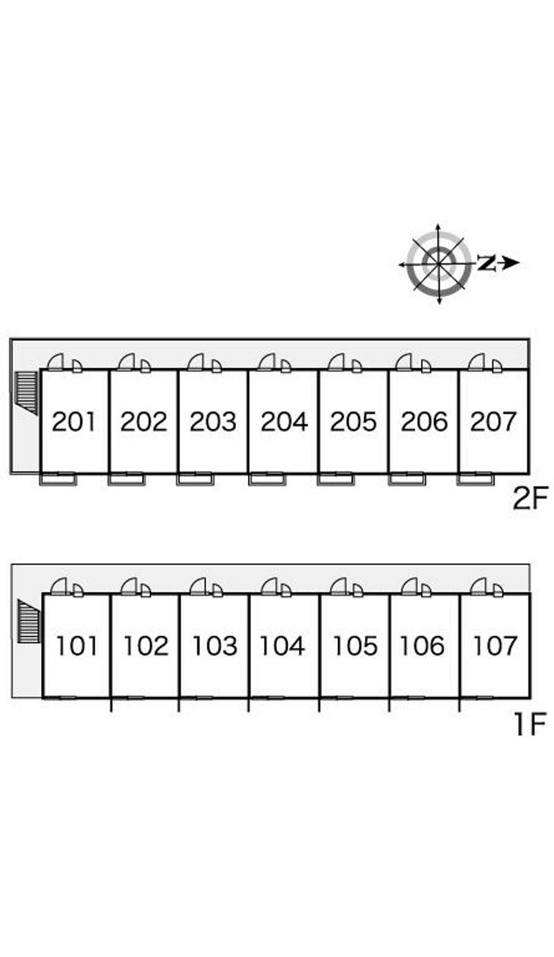 レオパレスクレールセリシエ 間取り配置図
