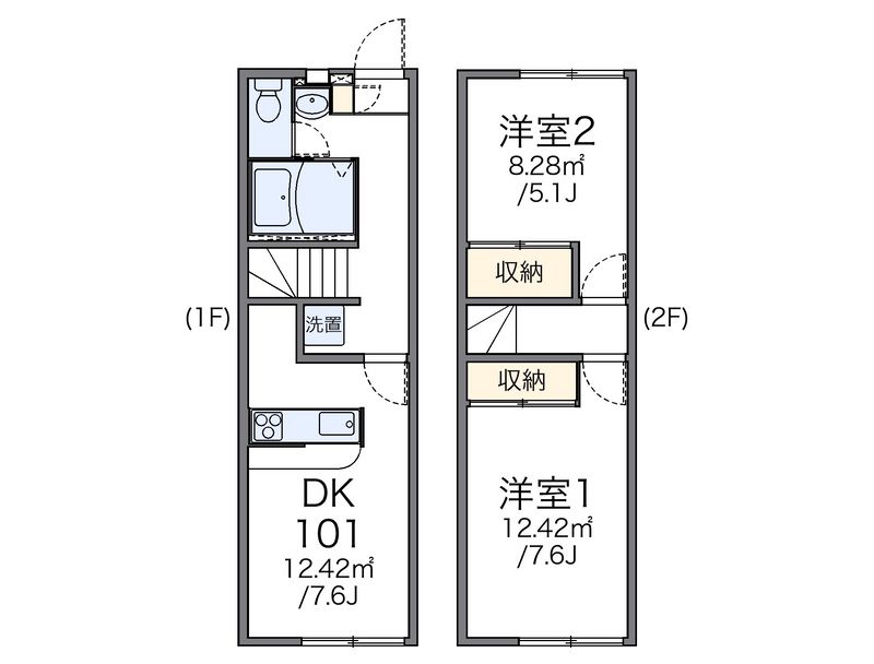 レオパレスサニーコートＡ 間取図