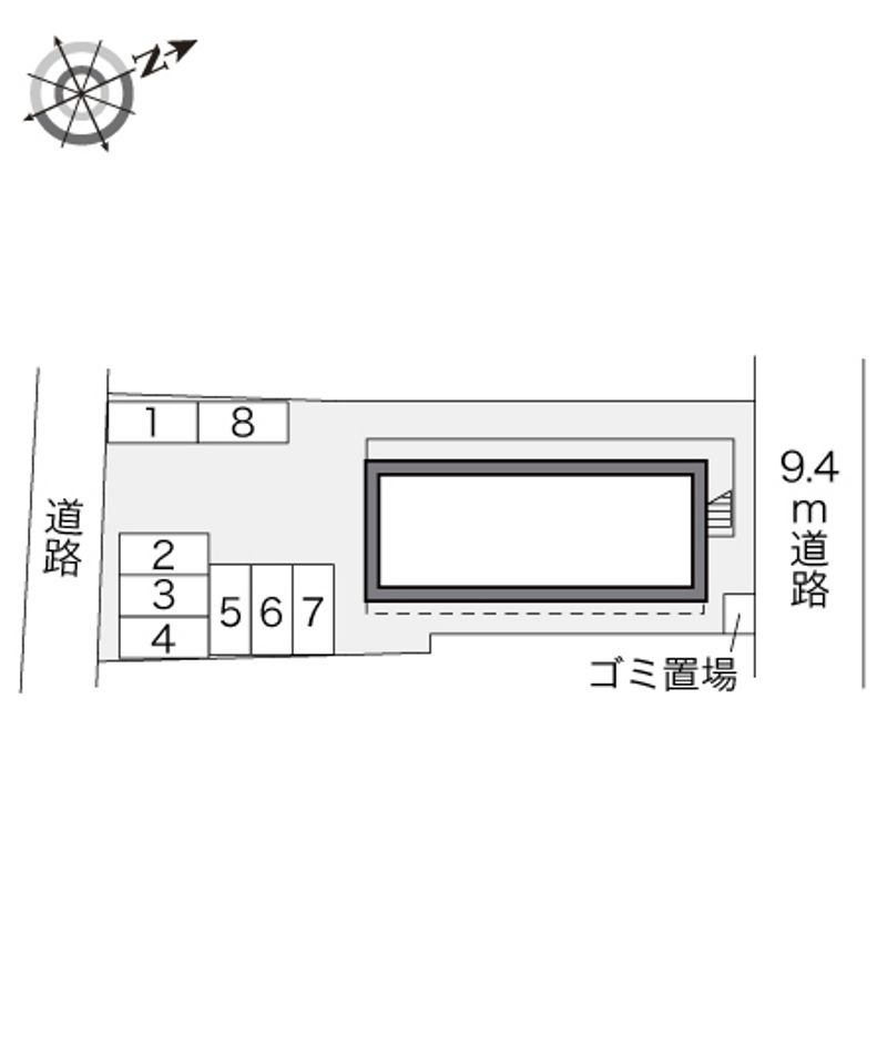 レオパレスメゾン・ド・ユニオン 配置図