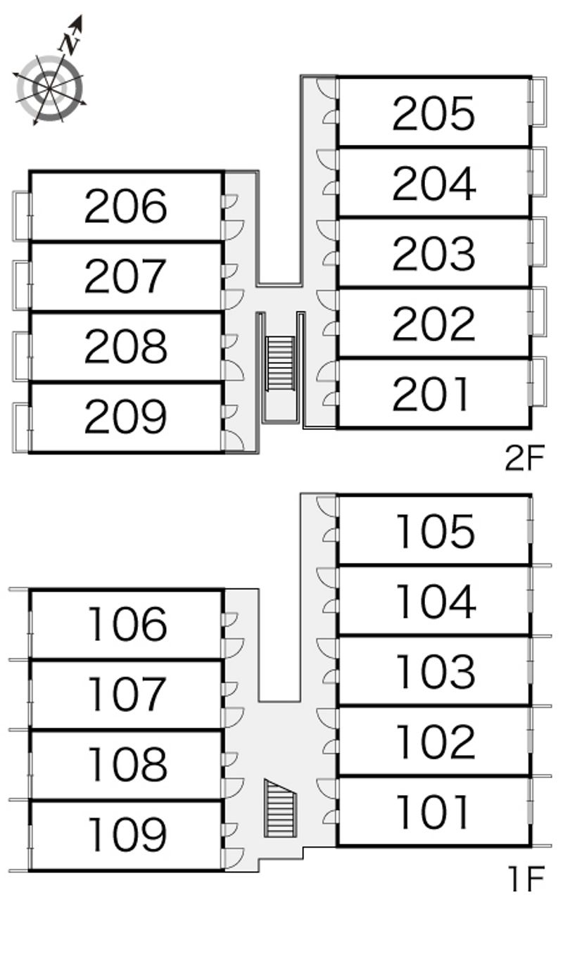 レオパレスアユウ 間取り配置図
