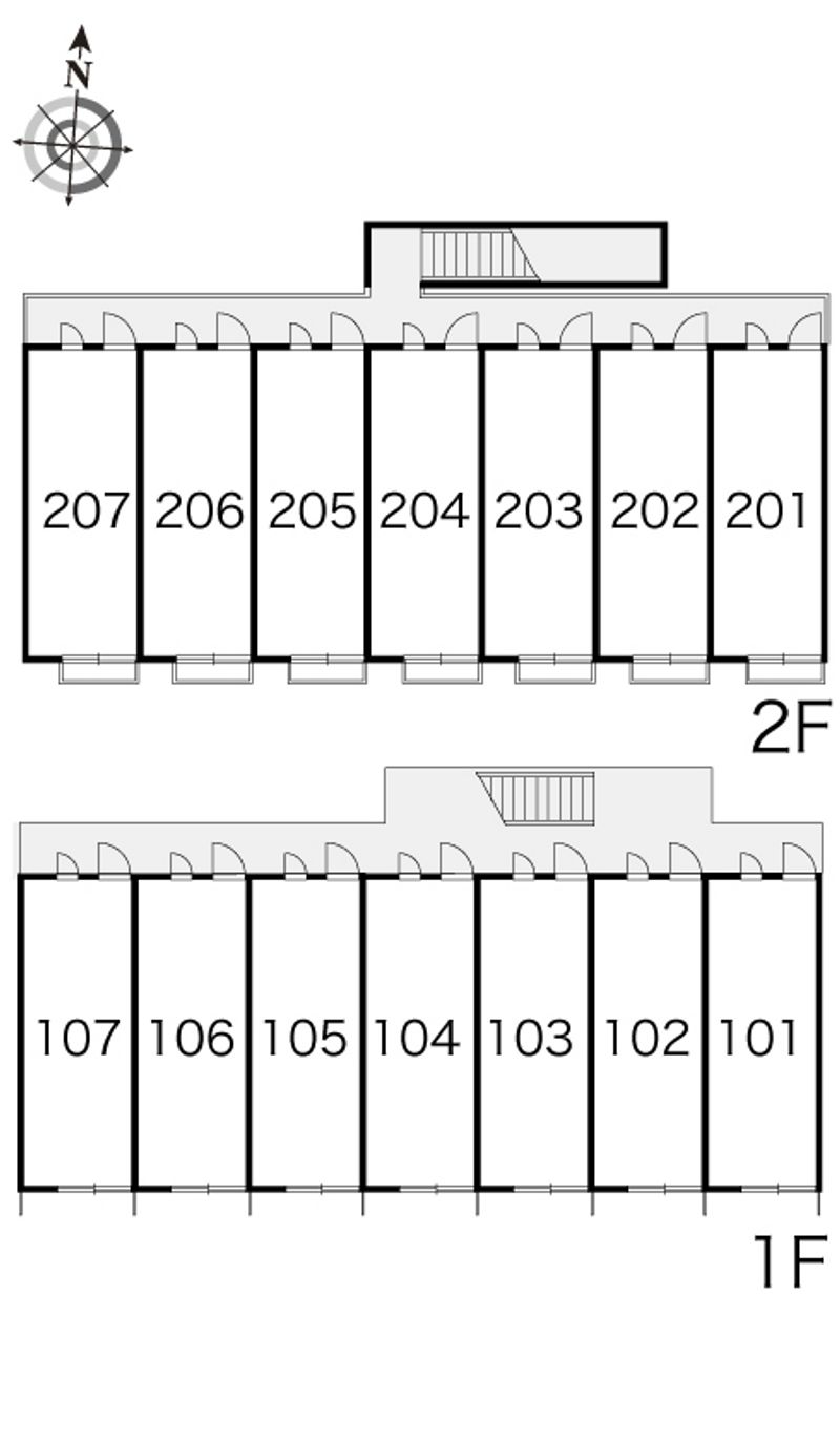 レオパレスレグルス 間取配置図
