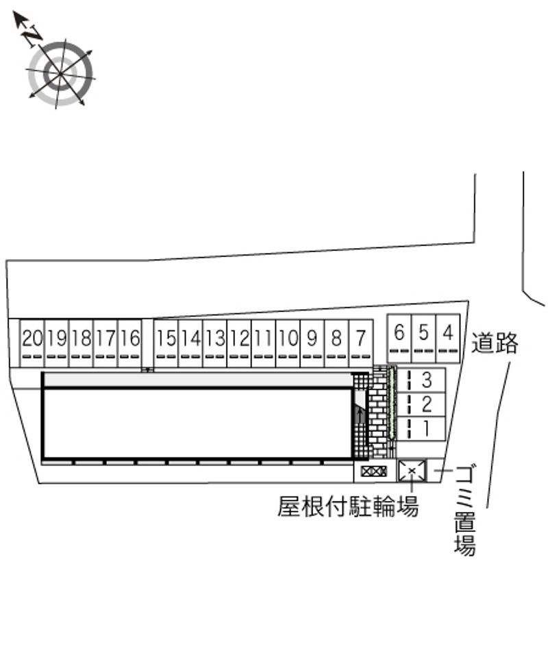 レオパレス豊 駐車場