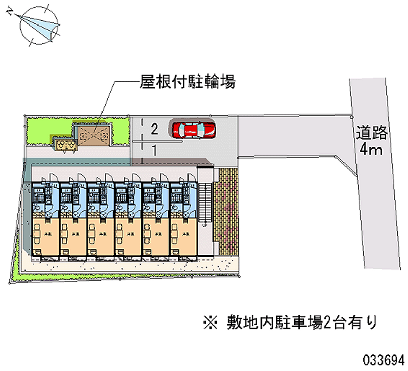 レオパレスマダミ 月極駐車場