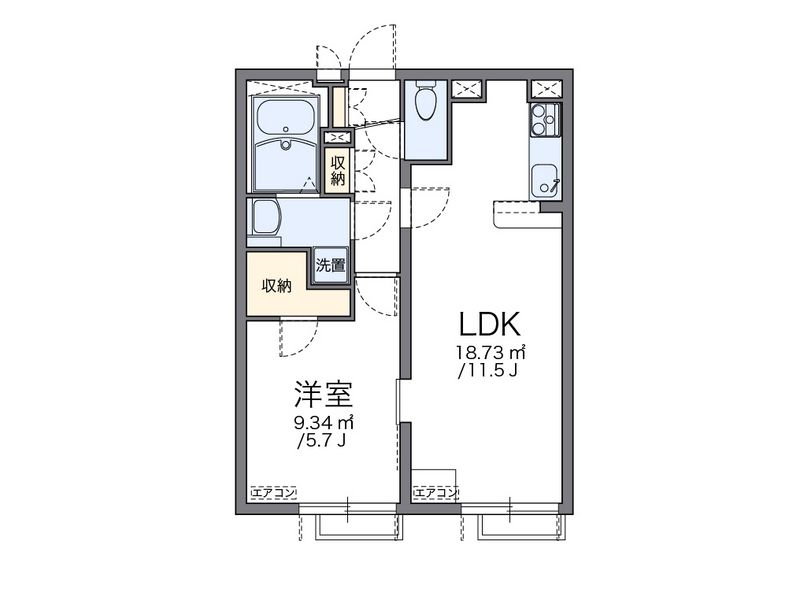 leopalace Aimfull Kita Senju Floor plan