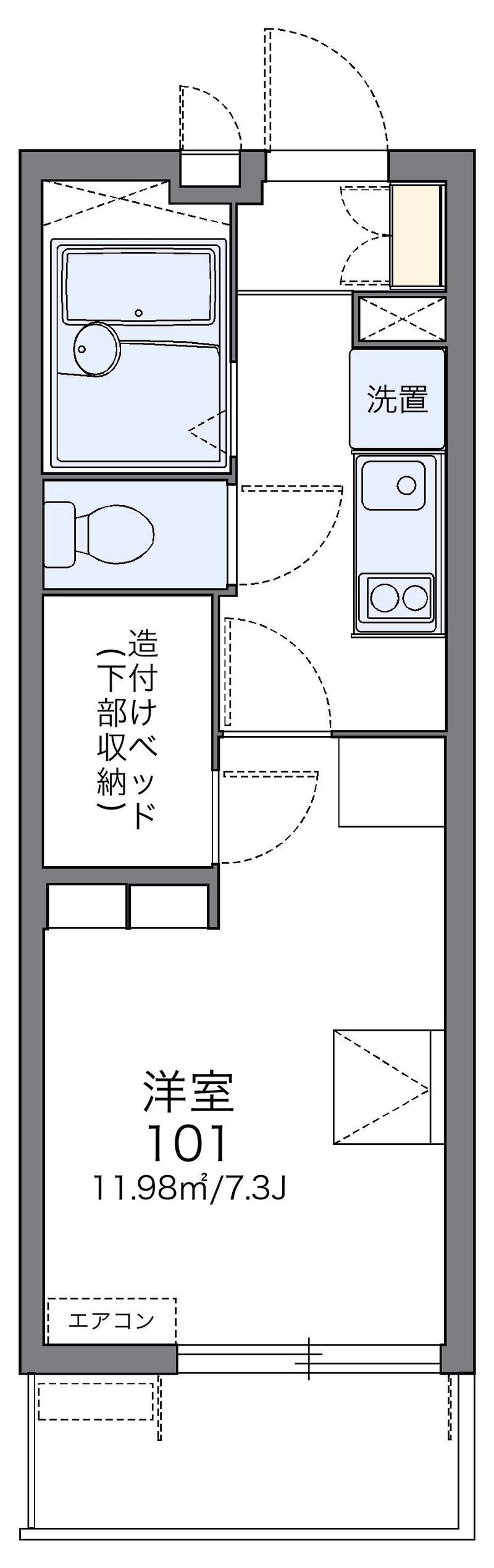 レオパレス吉原 間取図