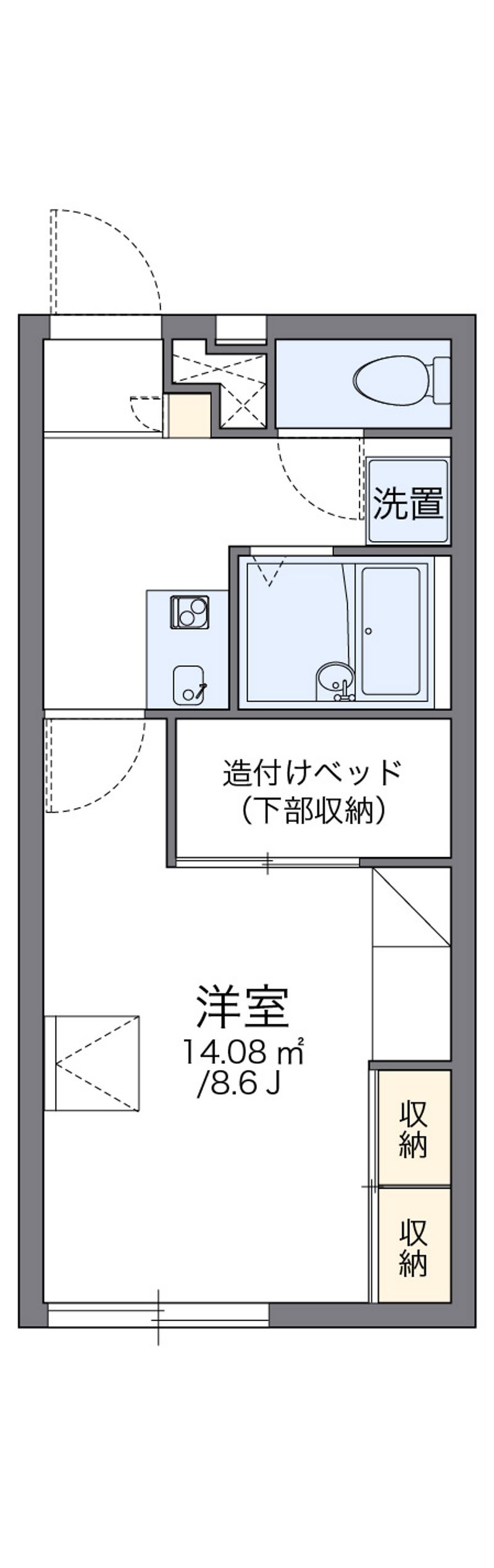 レオパレスフォーティウィンクス 間取図