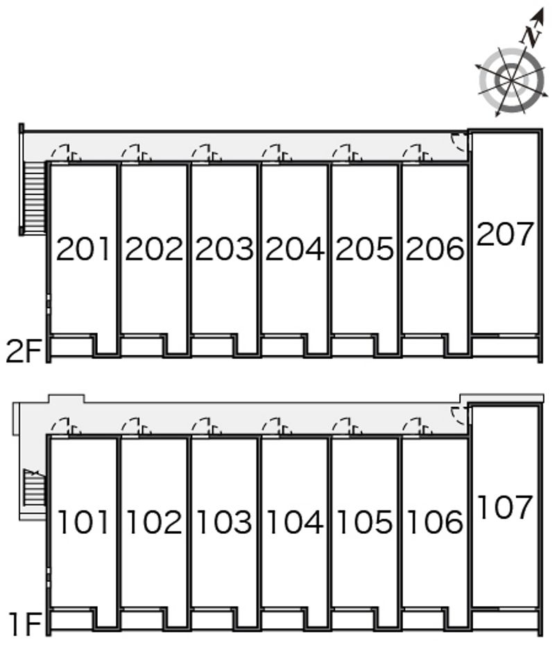クレイノＲＩＲＩＫＡ 間取配置図