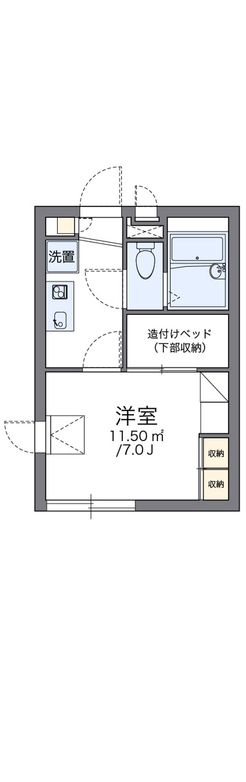 レオパレスコンフォールＫ＆Ｋ 間取図