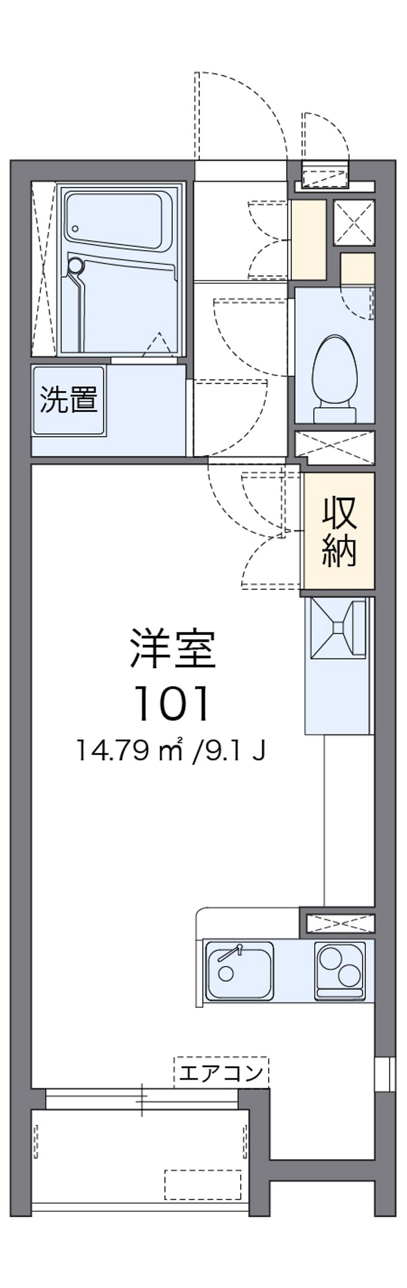 レオネクスト相馬Ⅱ 間取図
