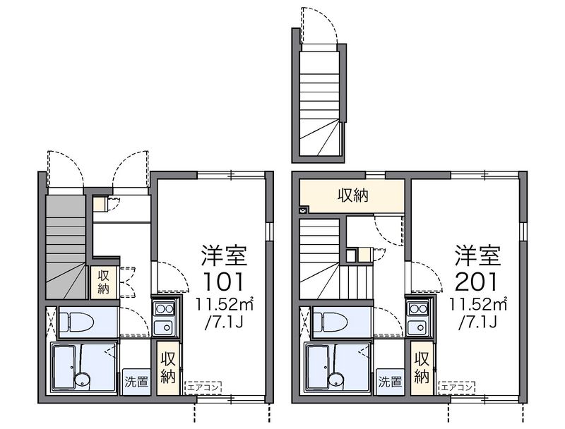 レオネクストＯＤＡＷＡＲＡ 間取図