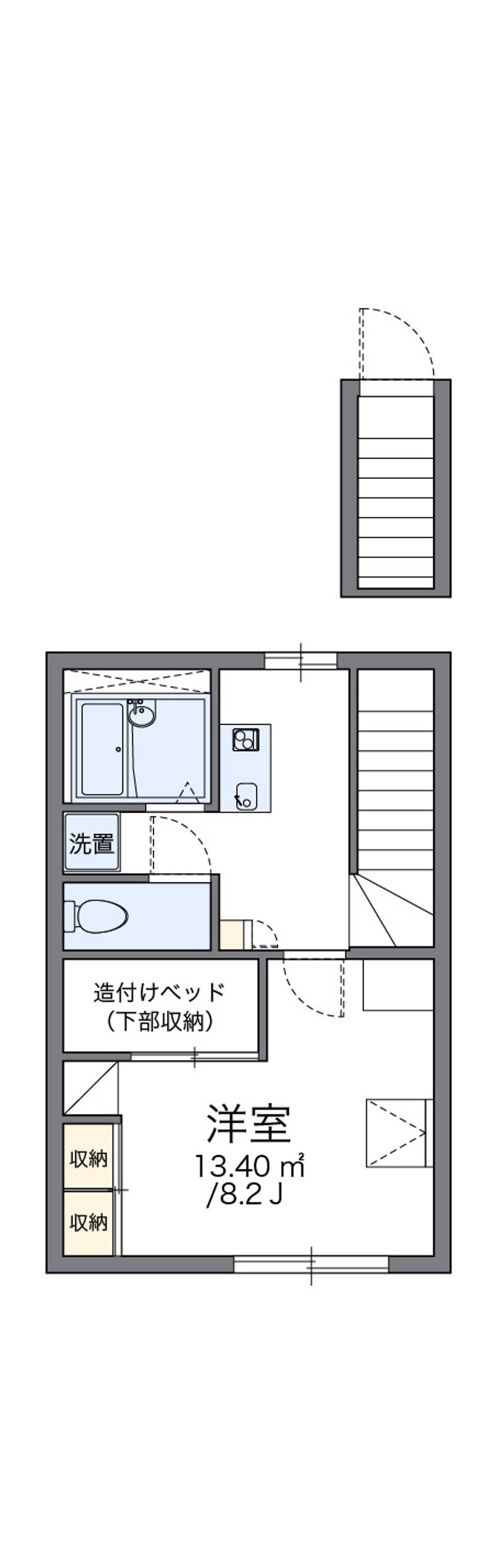 レオパレスＷｉｎｇいわぶち 間取図