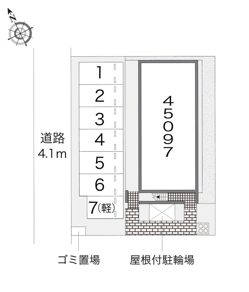 レオパレスウィスタリア２ 配置図