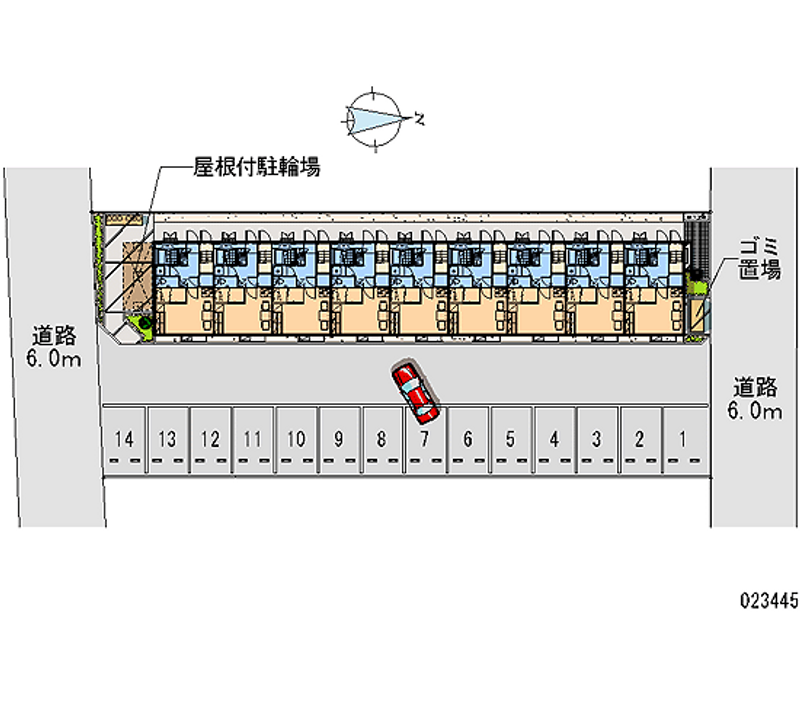 23445 Monthly parking lot