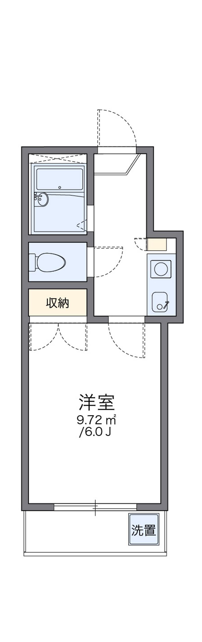 レオパレス松保町Ｂ 間取り