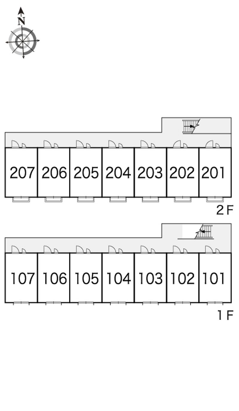 レオパレスＷｉｎｇ 間取り配置図