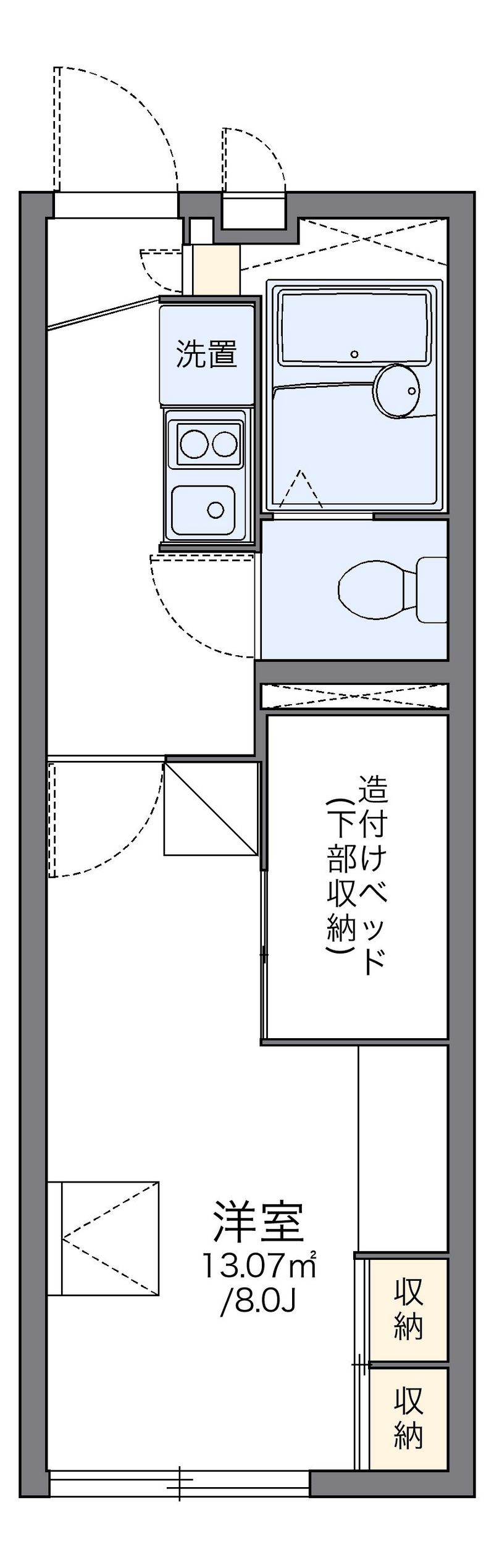 レオパレス大楽寺 間取図