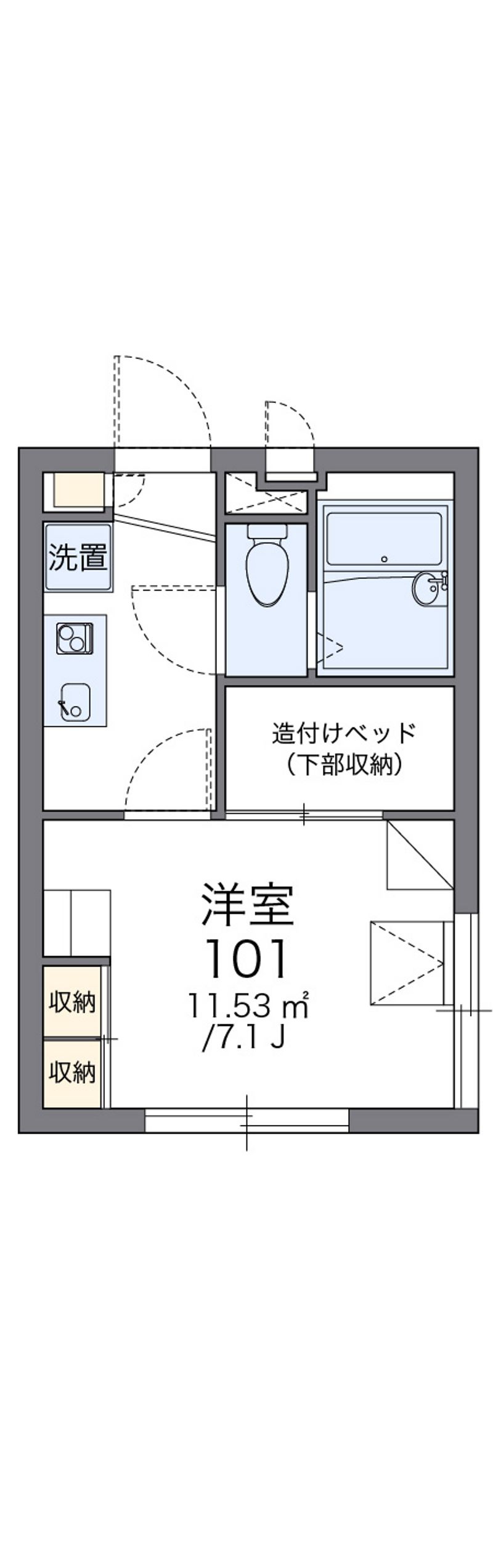 レオパレスサニーテラス北千束 間取図