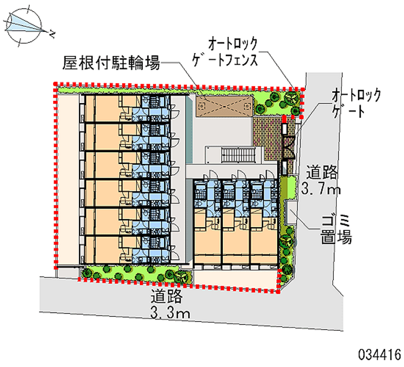 レオパレスＬＯＲＥＡ 区画図