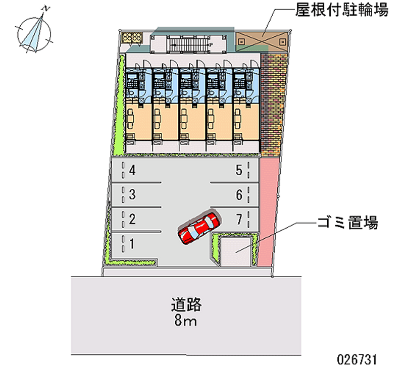 レオパレス５２４　Ⅱ 月極駐車場