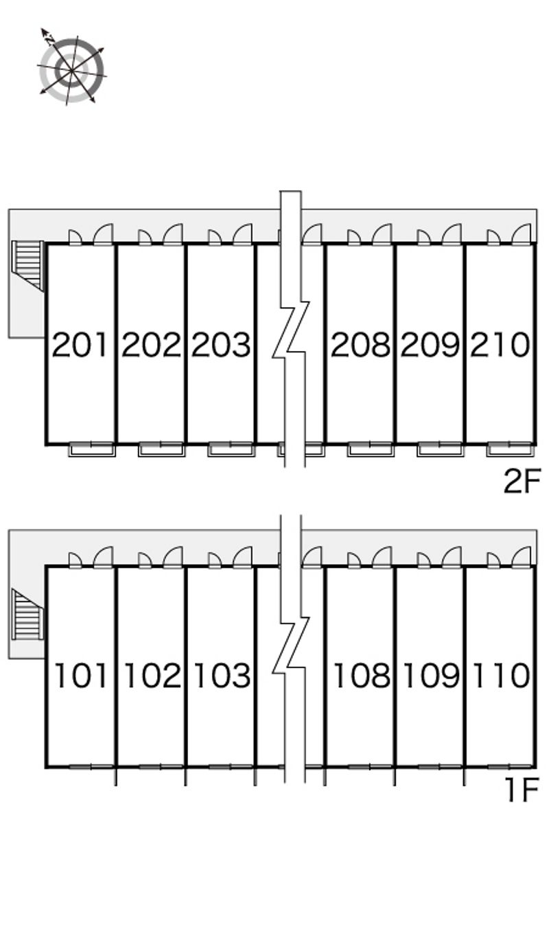 レオパレスエクセルパートⅦ 間取配置図
