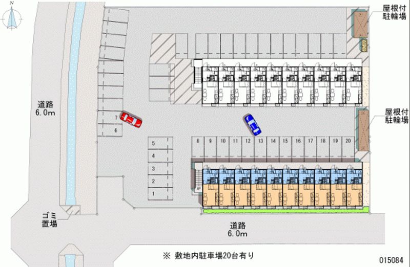 レオパレス忠雅Ⅲ 月極駐車場