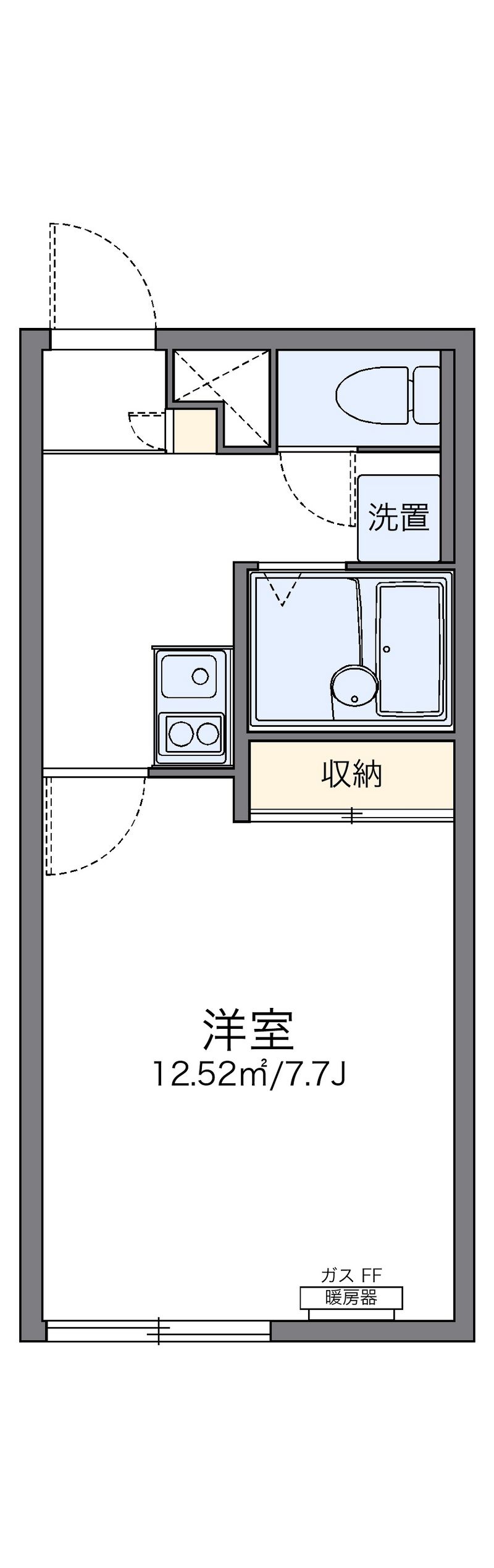 レオパレスハイサンドヴィラ 間取図