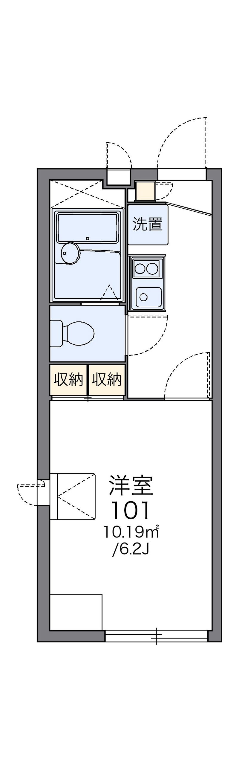 レオパレスルミエール 間取図