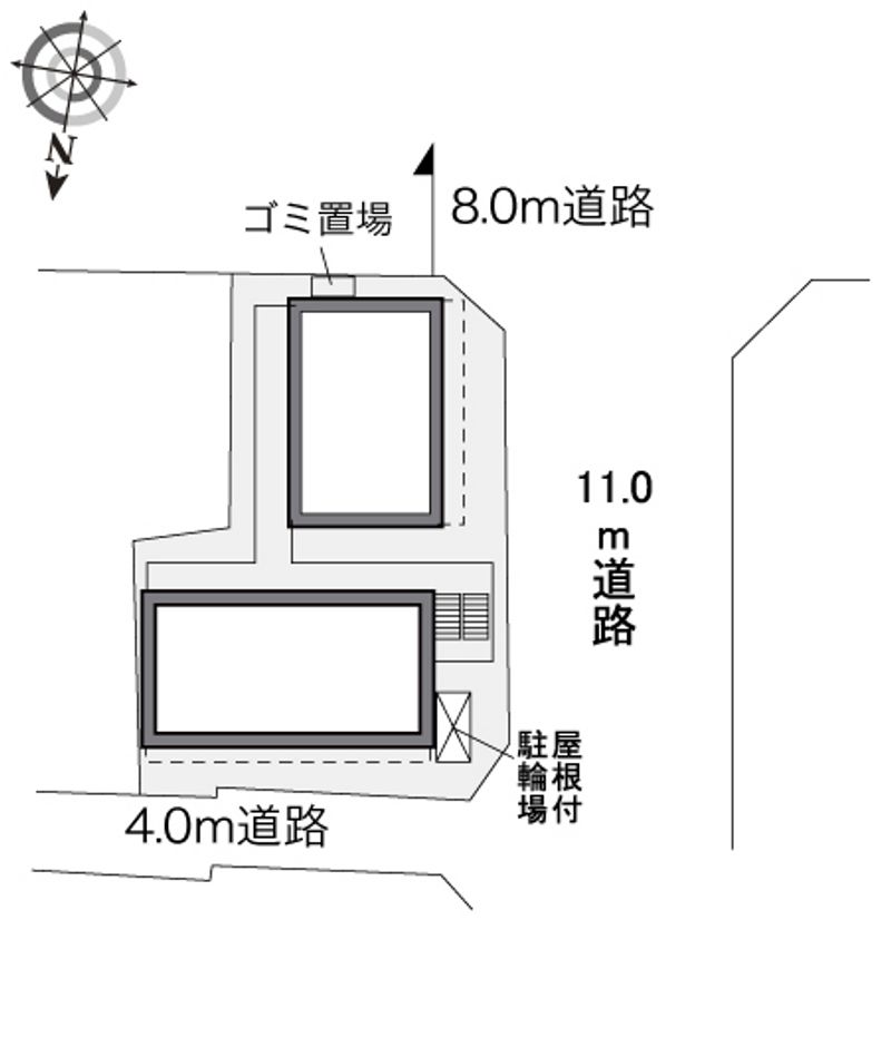 レオパレスＣｒｅｅｒ 配置図