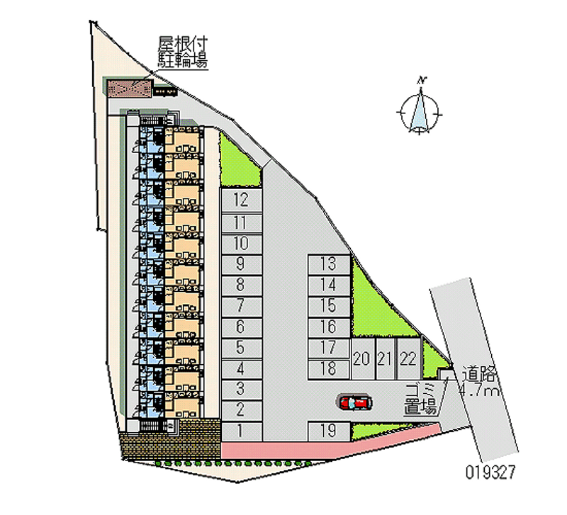 レオパレス千歳 月極駐車場