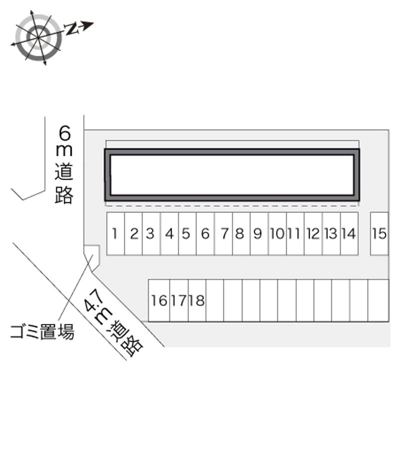 レオパレス金屋橋 配置図