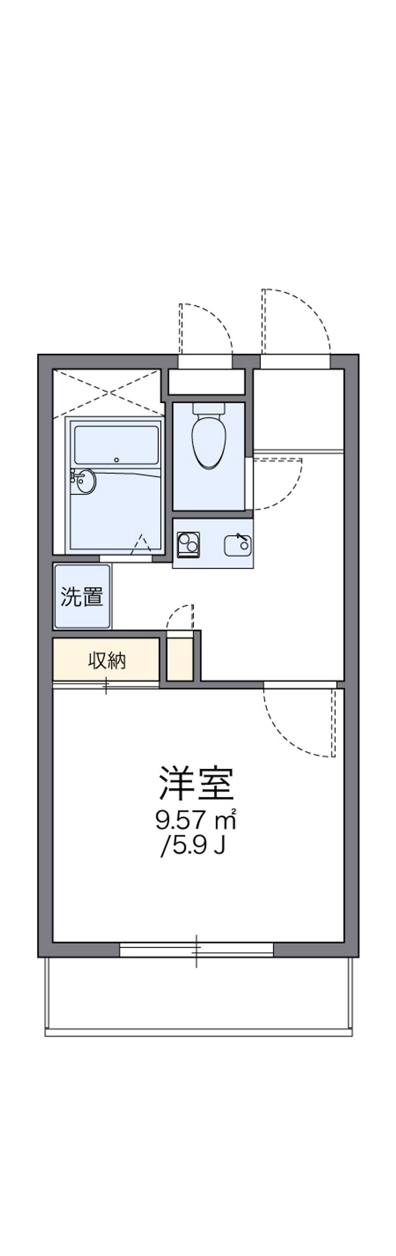 レオパレスＭＩＷＡ 間取図